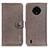 Custodia Portafoglio In Pelle Cover con Supporto K02Z per Nokia C200 Grigio