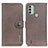 Custodia Portafoglio In Pelle Cover con Supporto K02Z per Nokia C31 Grigio