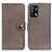 Custodia Portafoglio In Pelle Cover con Supporto K02Z per Oppo A74 4G Grigio