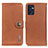 Custodia Portafoglio In Pelle Cover con Supporto K02Z per Oppo Find X5 Lite 5G Marrone