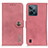 Custodia Portafoglio In Pelle Cover con Supporto K02Z per Realme C31 Rosa