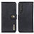 Custodia Portafoglio In Pelle Cover con Supporto K02Z per Sony Xperia 1 III Nero