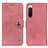 Custodia Portafoglio In Pelle Cover con Supporto K02Z per Sony Xperia 10 IV SO-52C Rosa