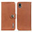 Custodia Portafoglio In Pelle Cover con Supporto K02Z per Sony Xperia Ace III Marrone