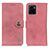 Custodia Portafoglio In Pelle Cover con Supporto K02Z per Vivo Y01A Rosa