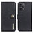 Custodia Portafoglio In Pelle Cover con Supporto K02Z per Xiaomi Redmi Note 12 Turbo 5G Nero