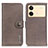 Custodia Portafoglio In Pelle Cover con Supporto K02Z per Xiaomi Redmi Note 13R Pro 5G Grigio