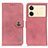 Custodia Portafoglio In Pelle Cover con Supporto K02Z per Xiaomi Redmi Note 13R Pro 5G Rosa