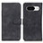 Custodia Portafoglio In Pelle Cover con Supporto K03Z per Google Pixel 8a 5G Nero