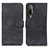 Custodia Portafoglio In Pelle Cover con Supporto K03Z per HTC Desire 22 Pro 5G Nero