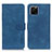 Custodia Portafoglio In Pelle Cover con Supporto K03Z per Huawei Enjoy 50z Blu