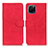 Custodia Portafoglio In Pelle Cover con Supporto K03Z per Huawei Enjoy 50z Rosso