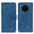 Custodia Portafoglio In Pelle Cover con Supporto K03Z per Huawei Honor 50 Lite Blu