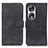 Custodia Portafoglio In Pelle Cover con Supporto K03Z per Huawei Honor 90 5G Nero