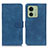 Custodia Portafoglio In Pelle Cover con Supporto K03Z per Motorola Moto Edge (2023) 5G Blu