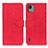 Custodia Portafoglio In Pelle Cover con Supporto K03Z per Nokia C110 Rosso