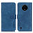 Custodia Portafoglio In Pelle Cover con Supporto K03Z per Nokia C200 Blu