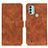 Custodia Portafoglio In Pelle Cover con Supporto K03Z per Nokia C31 Marrone