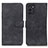 Custodia Portafoglio In Pelle Cover con Supporto K03Z per Nokia G100 Nero