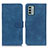 Custodia Portafoglio In Pelle Cover con Supporto K03Z per Nokia G22 Blu