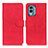 Custodia Portafoglio In Pelle Cover con Supporto K03Z per Nokia X30 5G Rosso