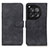 Custodia Portafoglio In Pelle Cover con Supporto K03Z per OnePlus 12 5G Nero