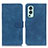 Custodia Portafoglio In Pelle Cover con Supporto K03Z per OnePlus Nord 2 5G Blu