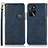 Custodia Portafoglio In Pelle Cover con Supporto K03Z per Oppo A16 Blu