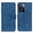 Custodia Portafoglio In Pelle Cover con Supporto K03Z per Oppo A77 4G Blu