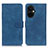 Custodia Portafoglio In Pelle Cover con Supporto K03Z per Oppo K11x 5G Blu