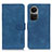 Custodia Portafoglio In Pelle Cover con Supporto K03Z per Oppo Reno10 5G Blu