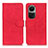 Custodia Portafoglio In Pelle Cover con Supporto K03Z per Oppo Reno10 5G Rosso