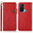 Custodia Portafoglio In Pelle Cover con Supporto K03Z per Oppo Reno5 A Rosso