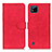 Custodia Portafoglio In Pelle Cover con Supporto K03Z per Realme C11 (2021) Rosso