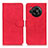 Custodia Portafoglio In Pelle Cover con Supporto K03Z per Sharp Aquos R7 Rosso