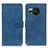 Custodia Portafoglio In Pelle Cover con Supporto K03Z per Sharp Aquos R8 Blu