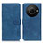 Custodia Portafoglio In Pelle Cover con Supporto K03Z per Sharp Aquos R8 Pro Blu