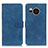 Custodia Portafoglio In Pelle Cover con Supporto K03Z per Sharp Aquos Sense7 Plus Blu