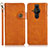 Custodia Portafoglio In Pelle Cover con Supporto K03Z per Sony Xperia PRO-I Marrone