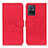 Custodia Portafoglio In Pelle Cover con Supporto K03Z per Vivo iQOO Z6 5G Rosso