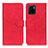 Custodia Portafoglio In Pelle Cover con Supporto K03Z per Vivo Y01 Rosso