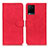 Custodia Portafoglio In Pelle Cover con Supporto K03Z per Vivo Y21a Rosso