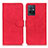 Custodia Portafoglio In Pelle Cover con Supporto K03Z per Vivo Y75 5G Rosso