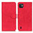 Custodia Portafoglio In Pelle Cover con Supporto K03Z per Wiko Y82 Rosso