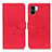 Custodia Portafoglio In Pelle Cover con Supporto K03Z per Xiaomi Poco C50 Rosso