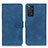 Custodia Portafoglio In Pelle Cover con Supporto K03Z per Xiaomi Redmi Note 11 4G (2022) Blu