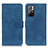 Custodia Portafoglio In Pelle Cover con Supporto K03Z per Xiaomi Redmi Note 11 5G Blu