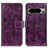 Custodia Portafoglio In Pelle Cover con Supporto K04Z per Google Pixel 8 Pro 5G Viola