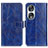 Custodia Portafoglio In Pelle Cover con Supporto K04Z per Huawei Honor 90 5G Blu