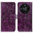 Custodia Portafoglio In Pelle Cover con Supporto K04Z per Huawei Honor X9b 5G Viola